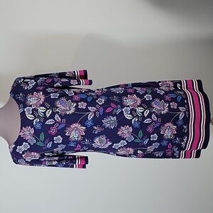 Eliza J short sleeve shift floral dress size 6